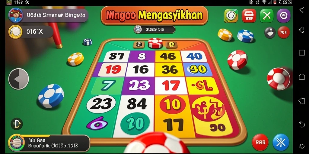 Tampilan gameplay seru dalam aplikasi Bingo 116X.