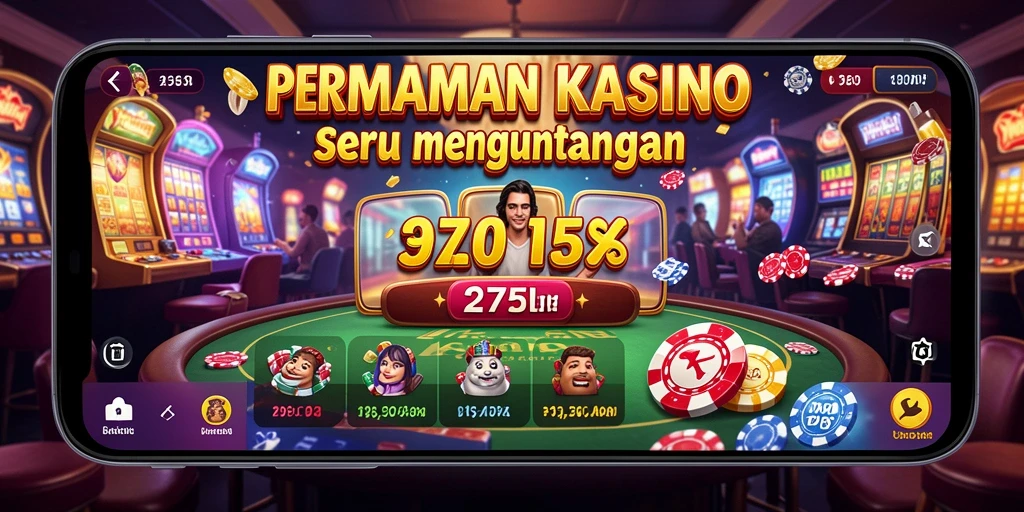 Screenshot gameplay 2757 menampilkan suasana kasino yang menyenangkan.
