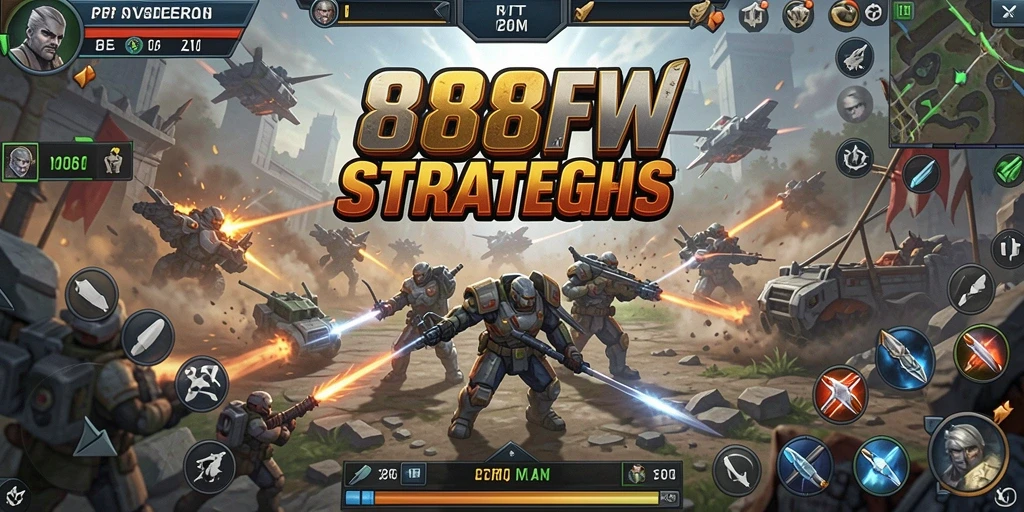 Tampilan gameplay TPS yang intens dan mendebarkan di 888FW.