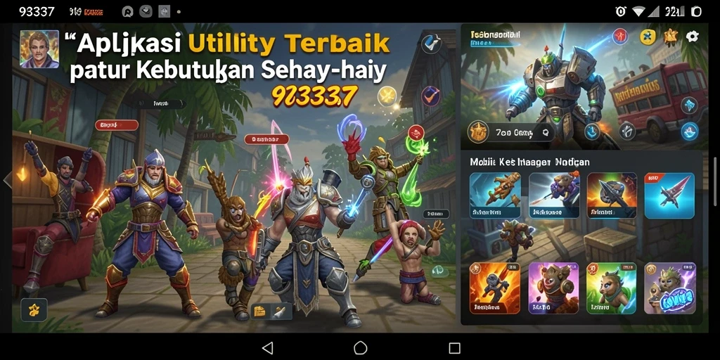 Tampilan antarmuka aplikasi Utility 93337 yang user-friendly dan efektif.