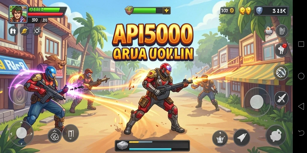 Screenshot utama API5000 menampilkan gameplay seru yang menguji keterampilan pemain.