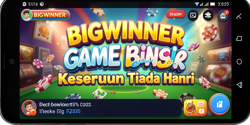 Screenshot gameplay BIGWINNER menampilkan keseruan bermain Bingo.