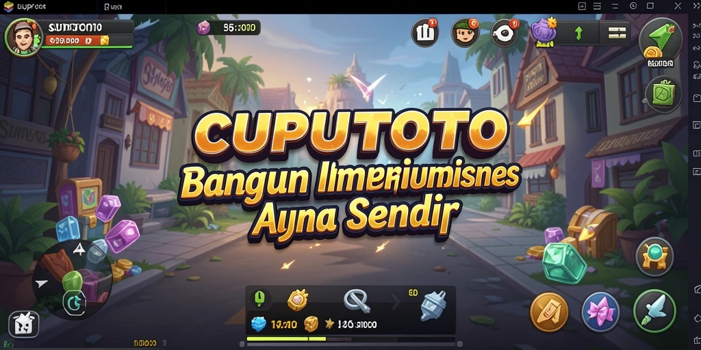Tampilan gameplay CUPUTOTO yang memukau dalam pengelolaan bisnis.