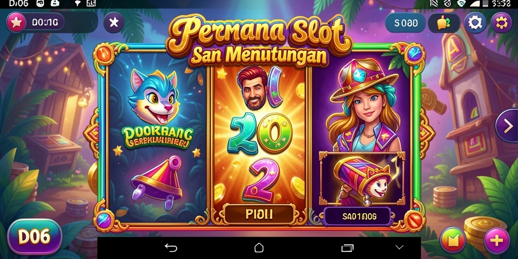 Tampilan gameplay menarik dari game Slot D06.