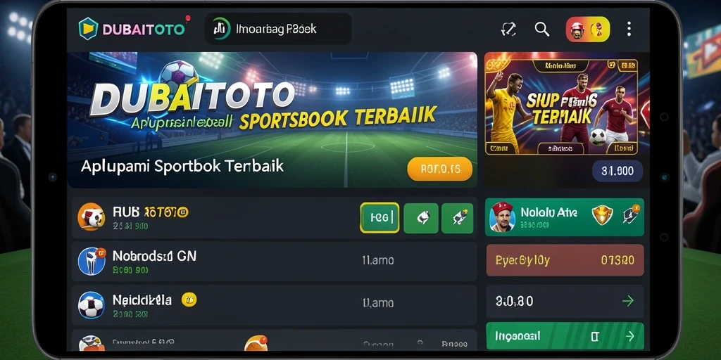 Tampilan screenshot DUBAITOTO saat melakukan taruhan olahraga.