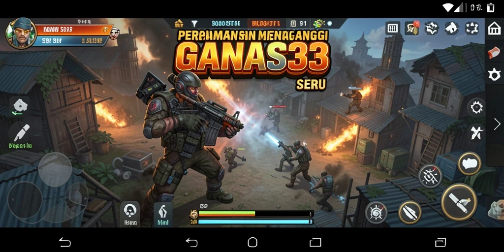 Tampilan gameplay menarik dalam permainan strategi GANAS33.