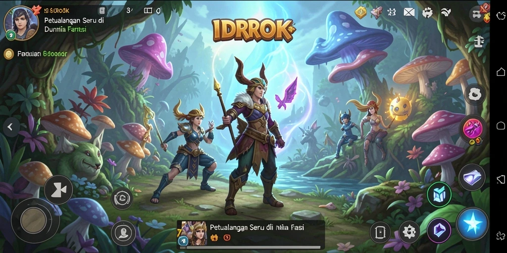 Tampilan gameplay <strong>IDROK</strong> yang penuh petualangan dan grafik yang menawan.