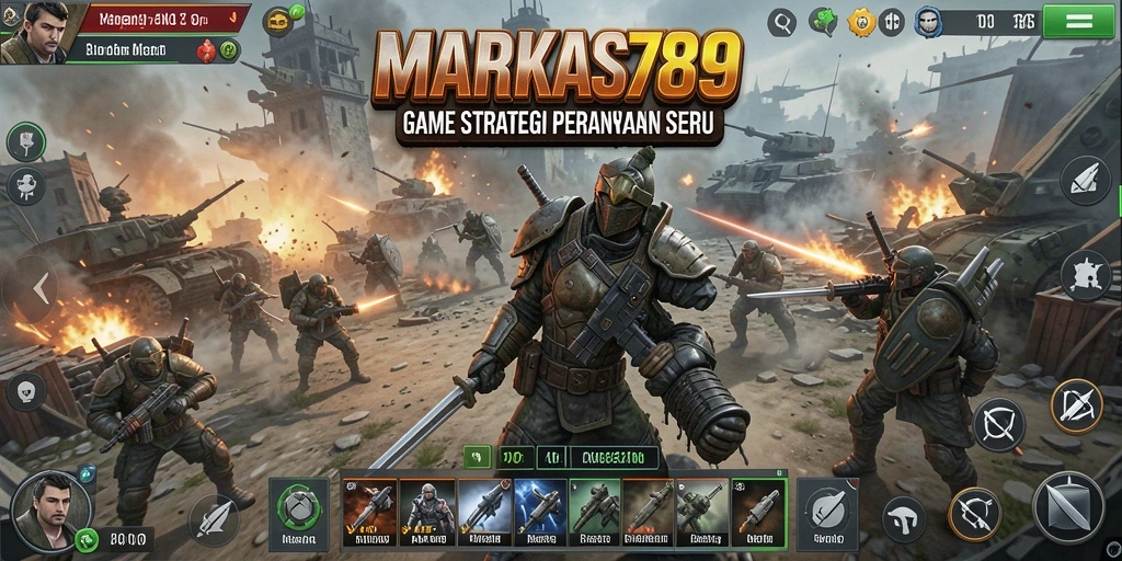 Tampilan gameplay dinamis dan strategis di MARKAS789.