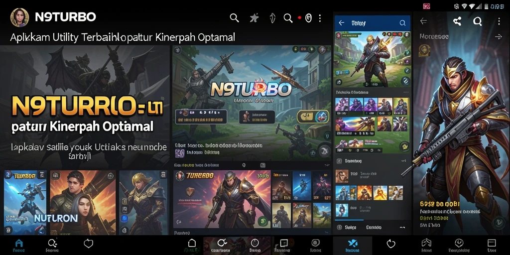 Tampilan antarmuka N9TURBO yang sederhana dan efektif.