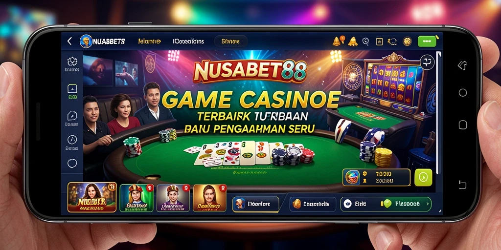 Screenshot NUSABET88 menampilkan dealer langsung dan permainan yang mendebarkan.