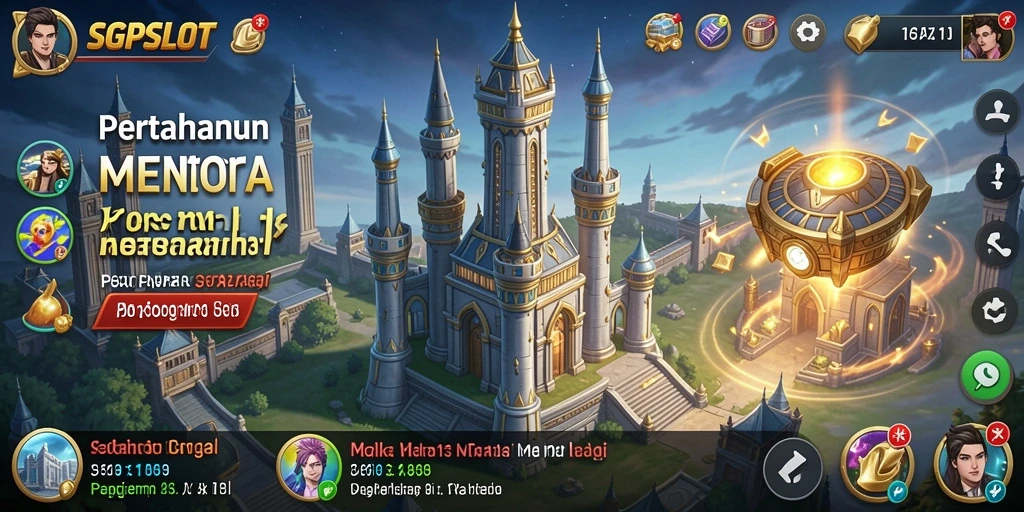 Screenshot utama SGPSLOT menampilkan aksi seru dalam permainan Tower Defense.