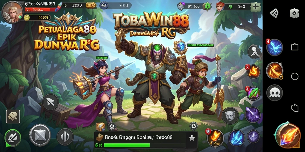 Tampilan gameplay TOBAWIN88 yang menegangkan dan mendebarkan dalam genre RPG.